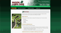 Desktop Screenshot of masonlawncare.net